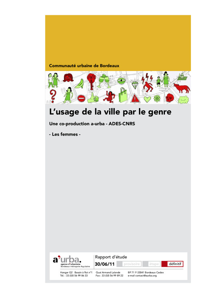 L’usage de la ville par le&nbsp;genre